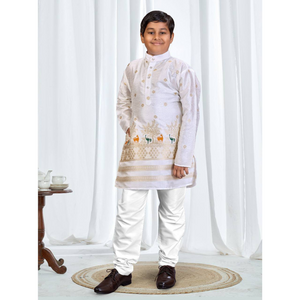 Festive Traditional Kids Boy Indian Kurta Pajama Set mahezon