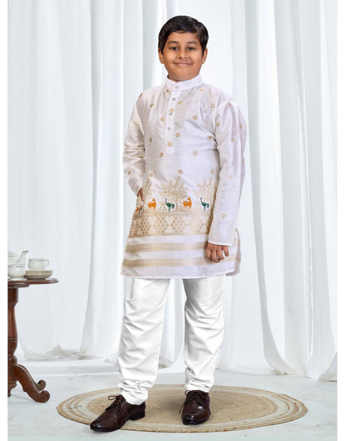 Load image into Gallery viewer, Festive Traditional Kids Boy Indian Kurta Pajama Set mahezon
