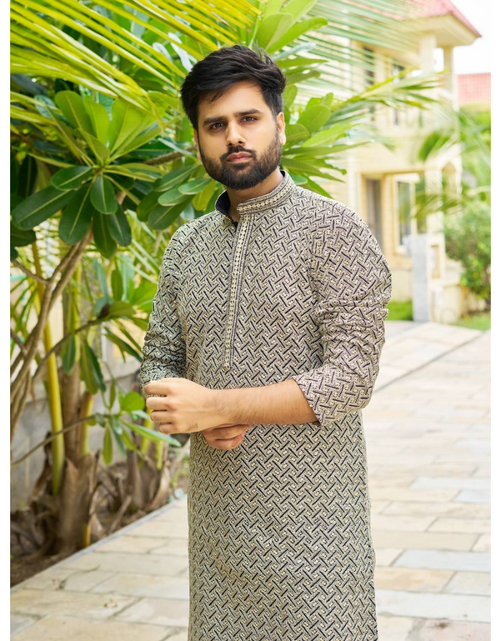 Load image into Gallery viewer, Festive Traditional Indian Premium Men Kurta Pajama Set mahezon
