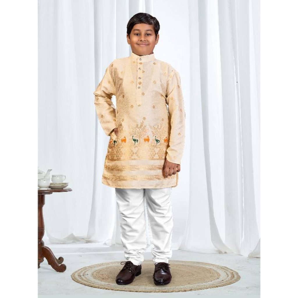 Festive Traditional Kids Boy Indian Kurta Pajama Set mahezon
