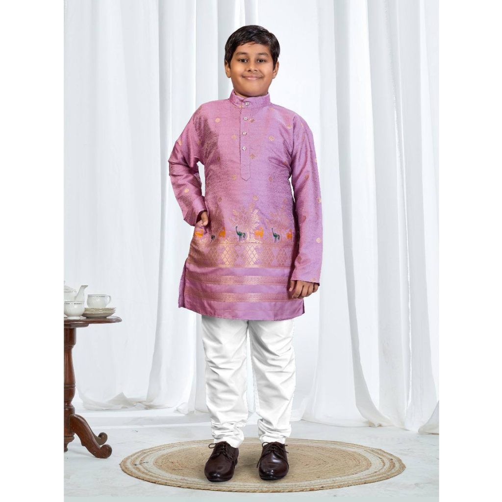 Festive Traditional Kids Boy Indian Kurta Pajama Set mahezon