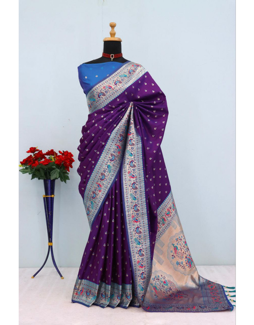 Load image into Gallery viewer, Festive Women’s Paithani Saree mahezon
