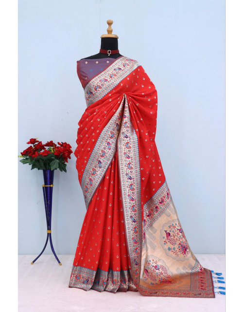 Load image into Gallery viewer, Festive Women’s Paithani Saree mahezon
