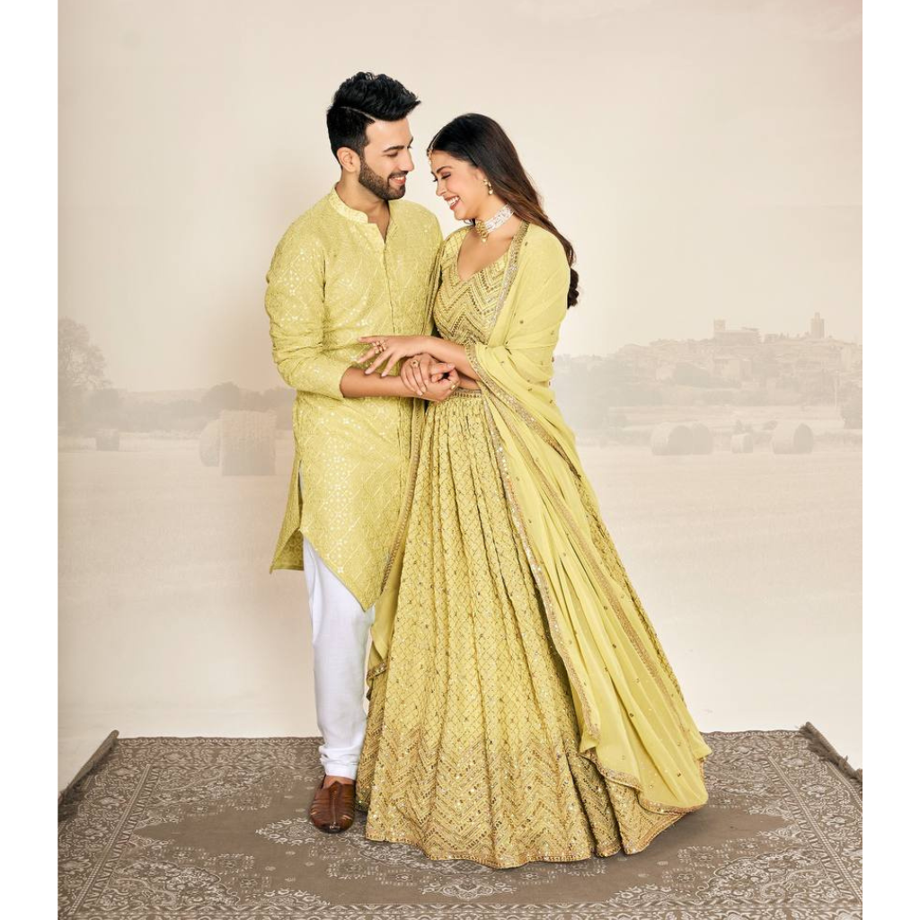 Festive Wedding Wear Couples Wear Same Matching Outfits Set Royal Export