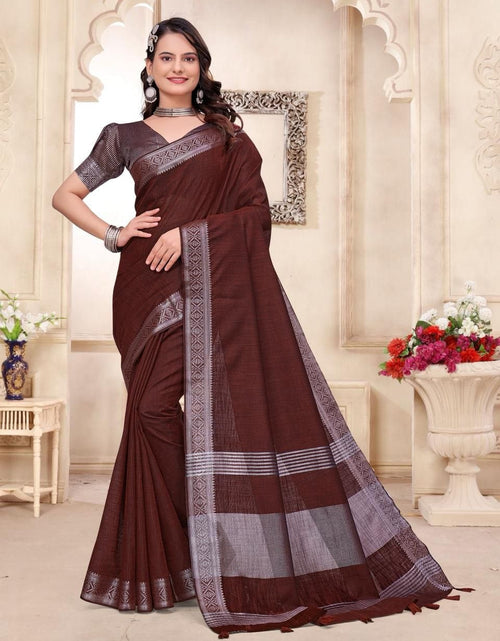 Load image into Gallery viewer, Traditional Indian Couples Same Matching Men Kurta Pajama and Women Saree Blouse Outfits Set mahezon

