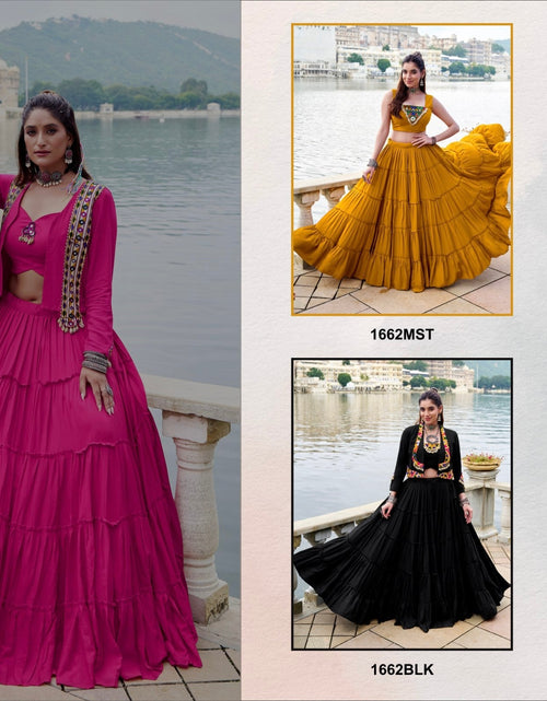 Load image into Gallery viewer, Traditional Navratri Garba Women Lehenga Blouse Koti mahezon
