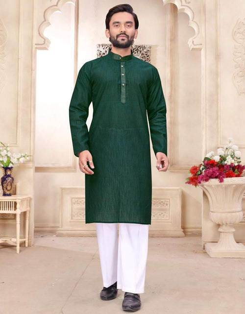 Load image into Gallery viewer, Traditional Indian Couples Same Matching Men Kurta Pajama and Women Saree Blouse Outfits Set mahezon
