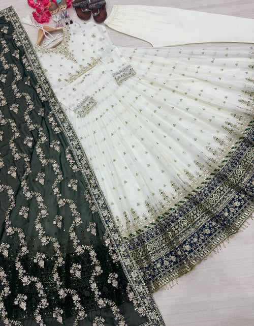 Load image into Gallery viewer, Party Wear Designer Embroidery Sequin Women Gown Dupatta Suit mahezon
