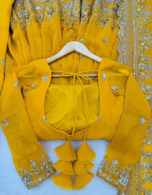 Load image into Gallery viewer, Haldi Wedding Anarkali Women’s Kurti Pant Dupatta Set
