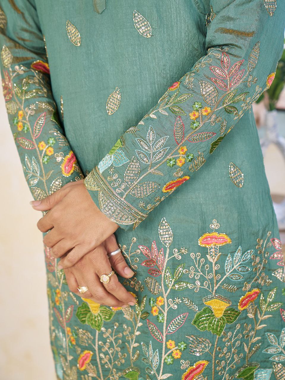 Heavy Crunchi Silk Traditional Indian Couple Wear Same Matching Men Kurta Women Lehenga Blouse Dupatta for Weddings mahezon