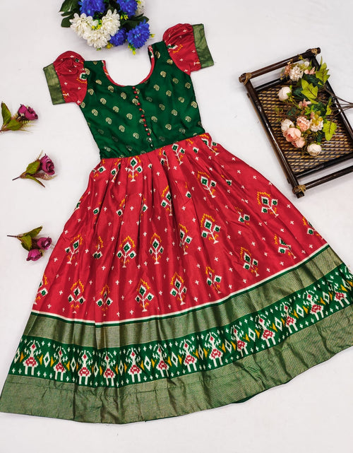 Load image into Gallery viewer, Beautiful Kids Girl Traditional Designer Gown Dress mahezon
