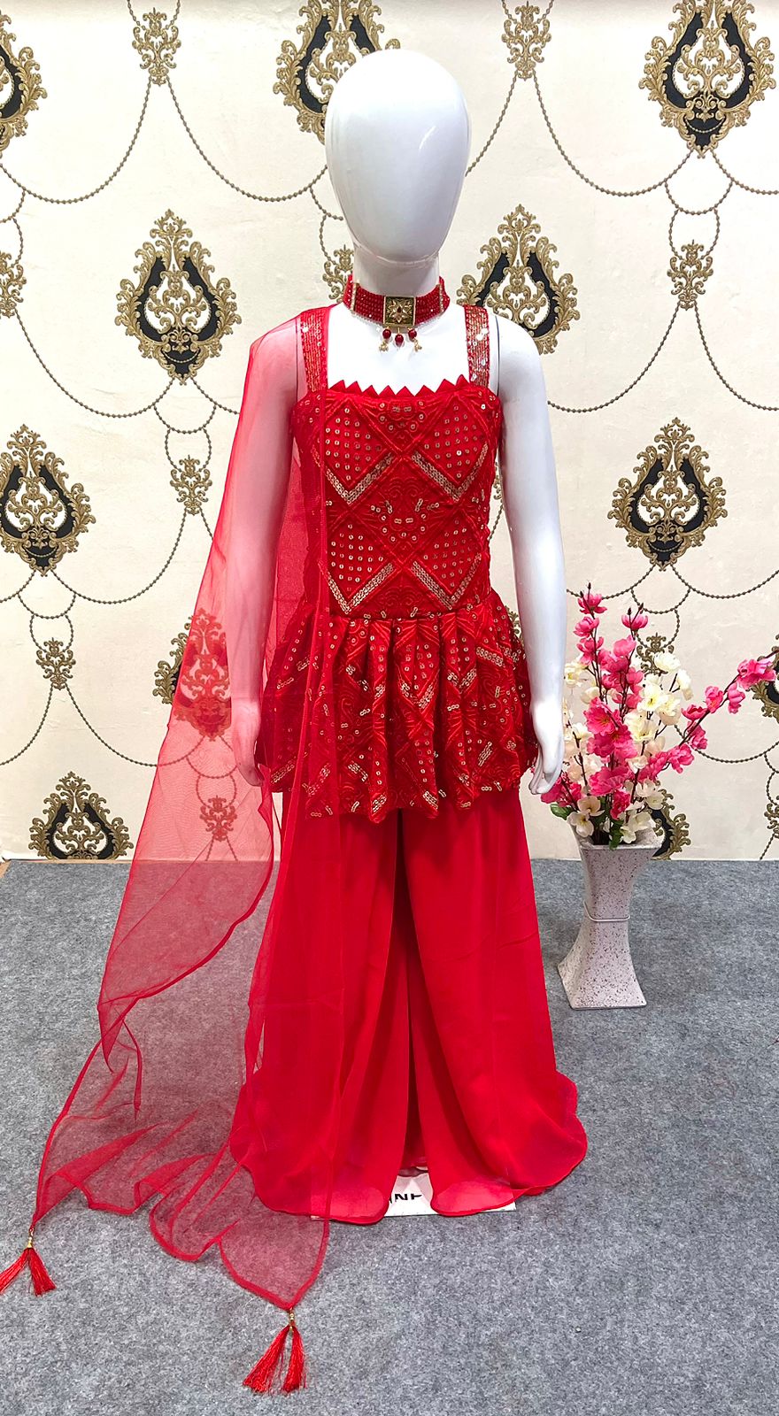 Pakistani 7 years old Baby Girl Fancy Sharara Dress for Party Wear. | eBay