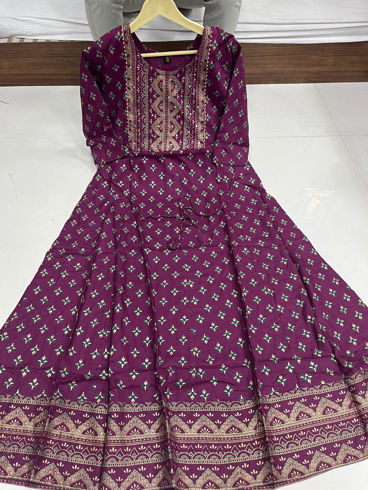 Beautiful Women Purple Ethnic Gown mahezon