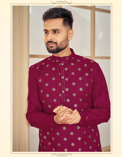 Load image into Gallery viewer, Men&#39;s Traditional Kurta with Pajama set mahezon

