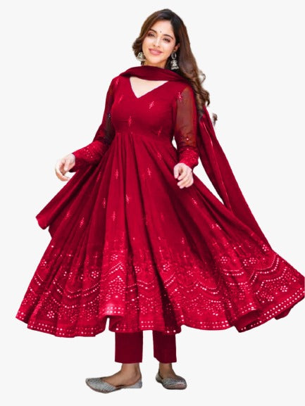 Load image into Gallery viewer, Women Designer Gown with Dupatta mahezon

