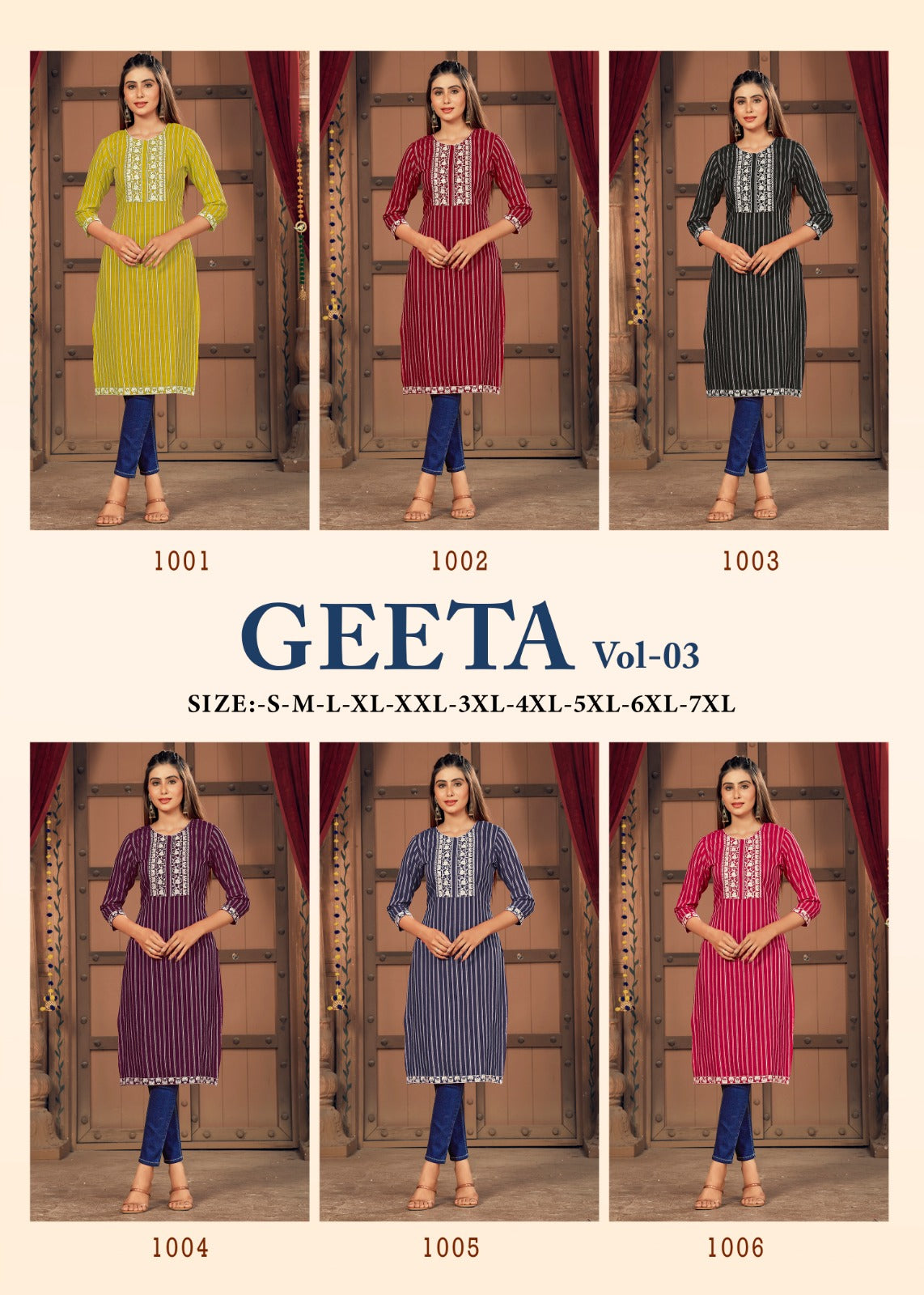 Banwery Geeta Fancy Silk Straight Designs Kurti Catalog Exporter