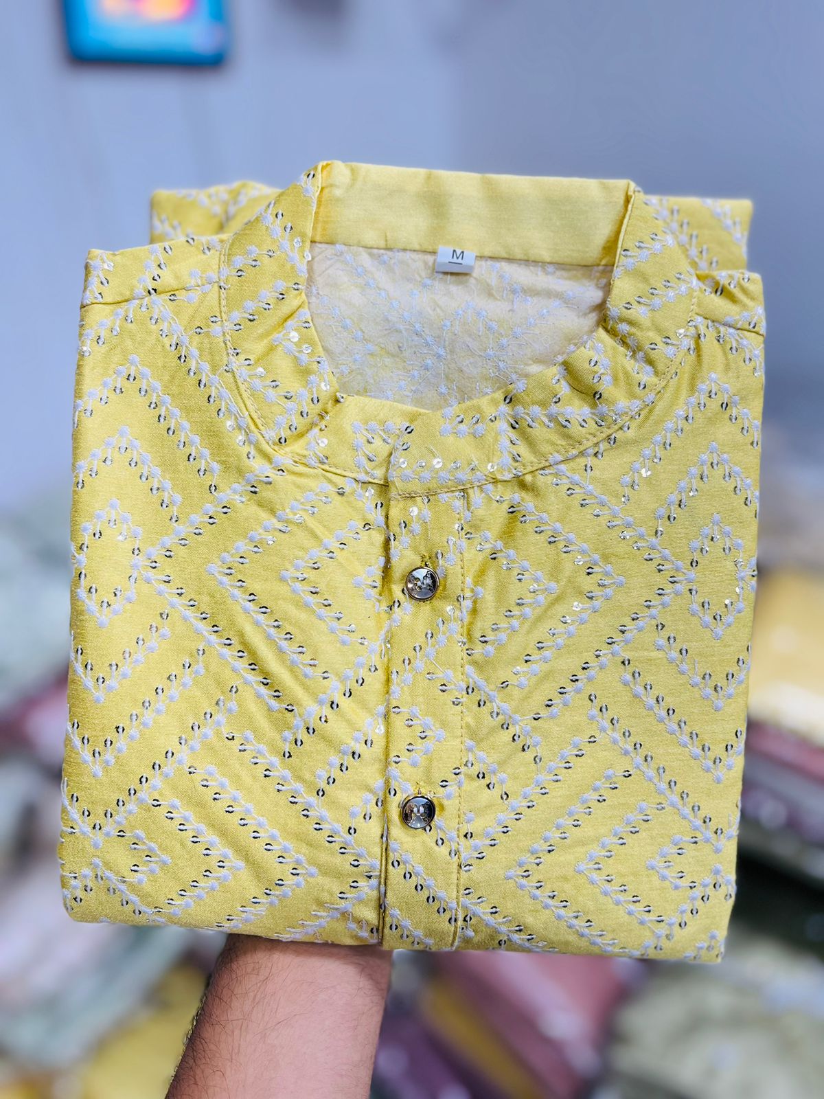 Men's Traditional Silk Kurta Pajama Set mahezon