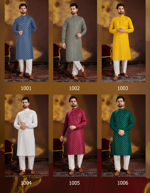 Load image into Gallery viewer, Men&#39;s Traditional Cotton Kurta with Pajama - mahezon
