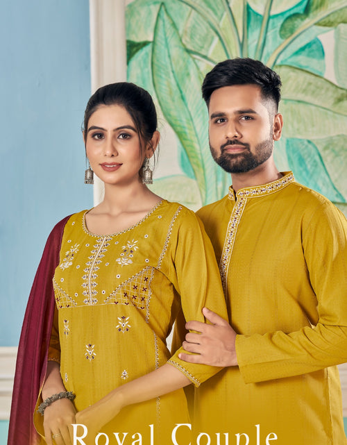 Load image into Gallery viewer, Traditional Diwali Couples wear Same Matching Outfits Set mahezon
