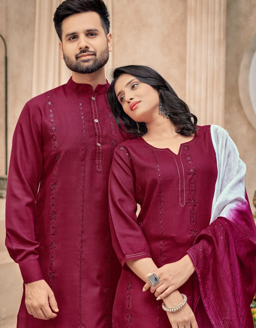 Load image into Gallery viewer, Traditional Diwali Couple Wear Same Matching Outfits mahezon
