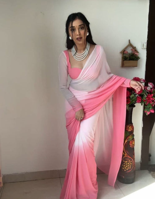 Load image into Gallery viewer, Women One Minute Ready to wear Party wear Saree mahezon
