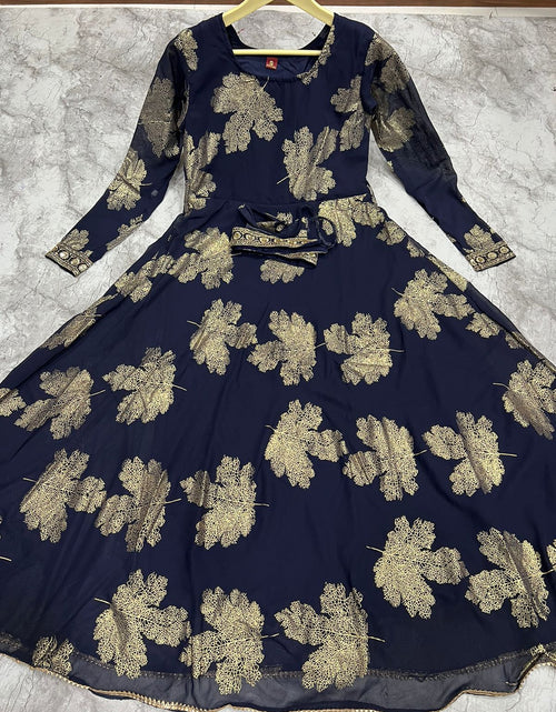 Load image into Gallery viewer, Women&#39;s Georgette Long Fancy Gown
