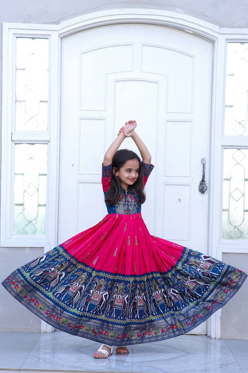 Satin Designer Girls Dress, Age Group: 10 Years & Above at Rs 1199 in Surat