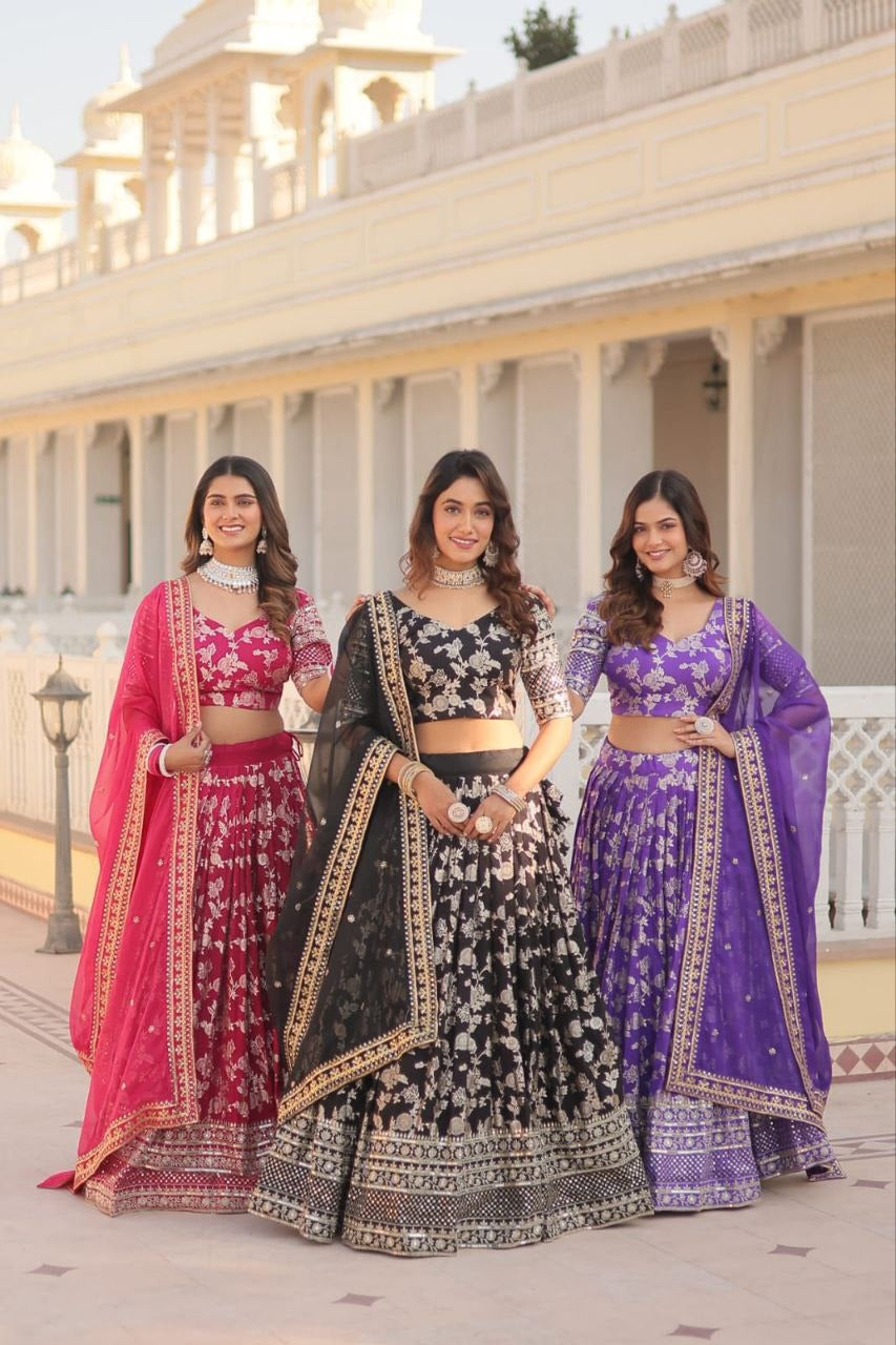 Women's Bridal wear Lehenga Choli Dupatta set mahezon