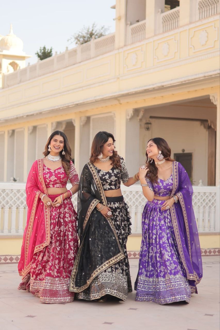 Women's Bridal wear Lehenga Choli Dupatta set mahezon