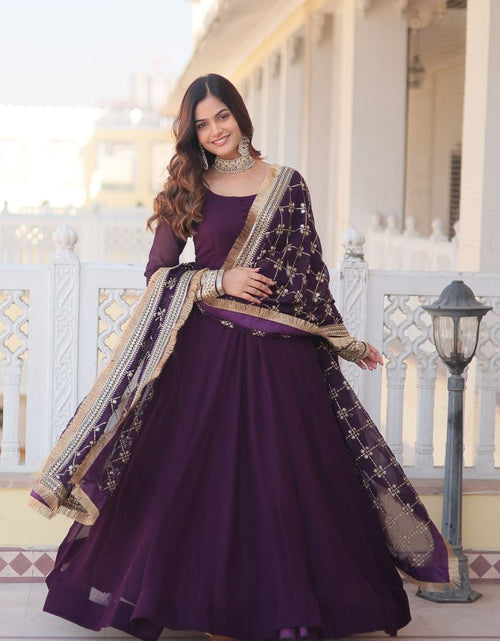 Load image into Gallery viewer, Women&#39;s Sequin Weddings wear Gowns with Dupatta set mahezon
