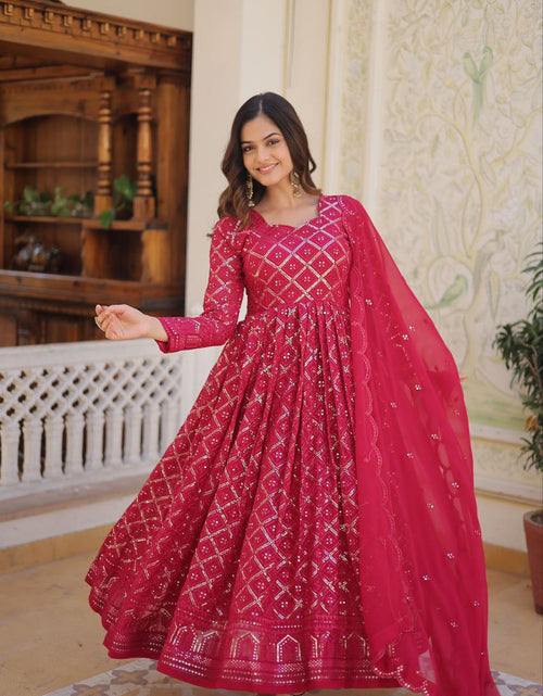 Load image into Gallery viewer, Women&#39;s Party wear Gown with Dupatta Suit mahezon
