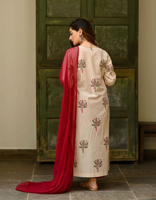 Load image into Gallery viewer, Party wear Women Kurta Pant with Dupatta Suit mahezon
