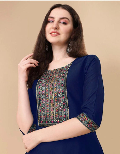 Load image into Gallery viewer, Rayon Embroidery Sequence Party wear Women&#39;s Kurta Suit mahezon
