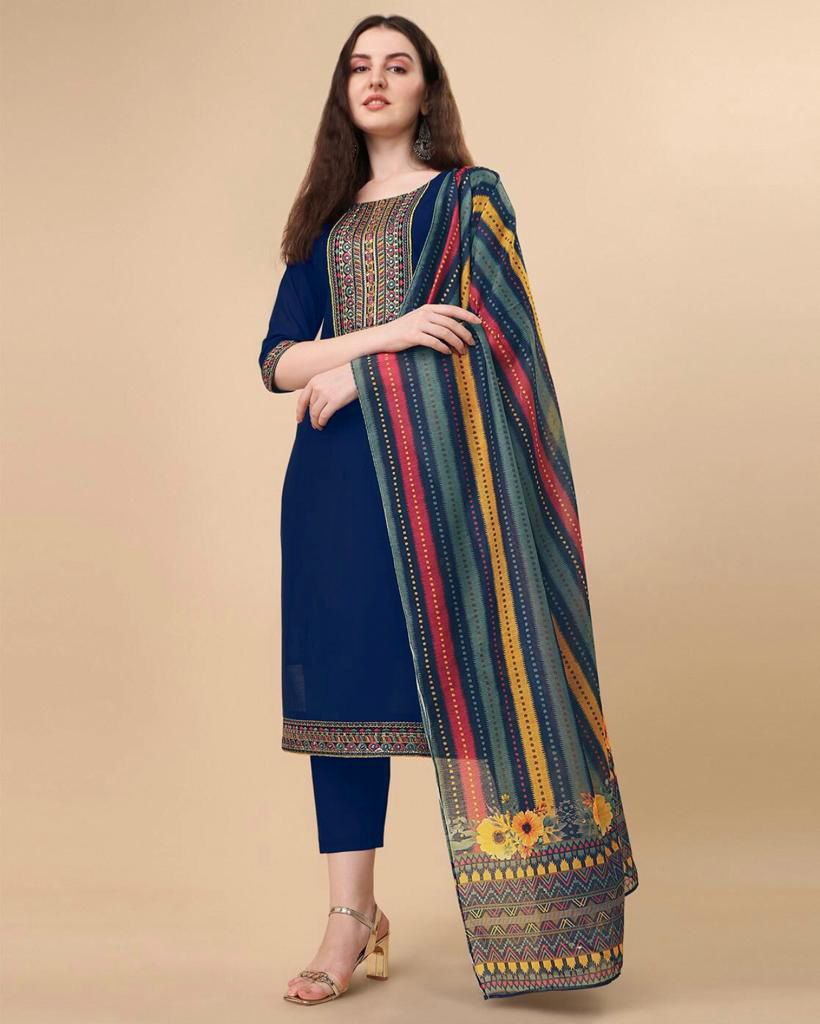 Rayon Embroidery Sequence Party wear Women's Kurta Suit mahezon