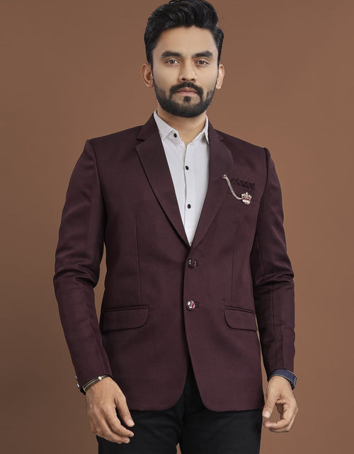 Load image into Gallery viewer, Stylish Men&#39;s Blazer for Wedding Wine mahezon
