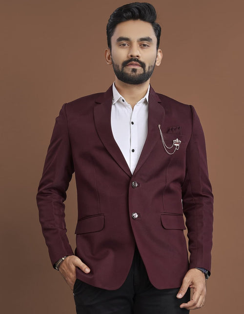 Load image into Gallery viewer, Stylish Men&#39;s Blazer for Wedding Wine mahezon
