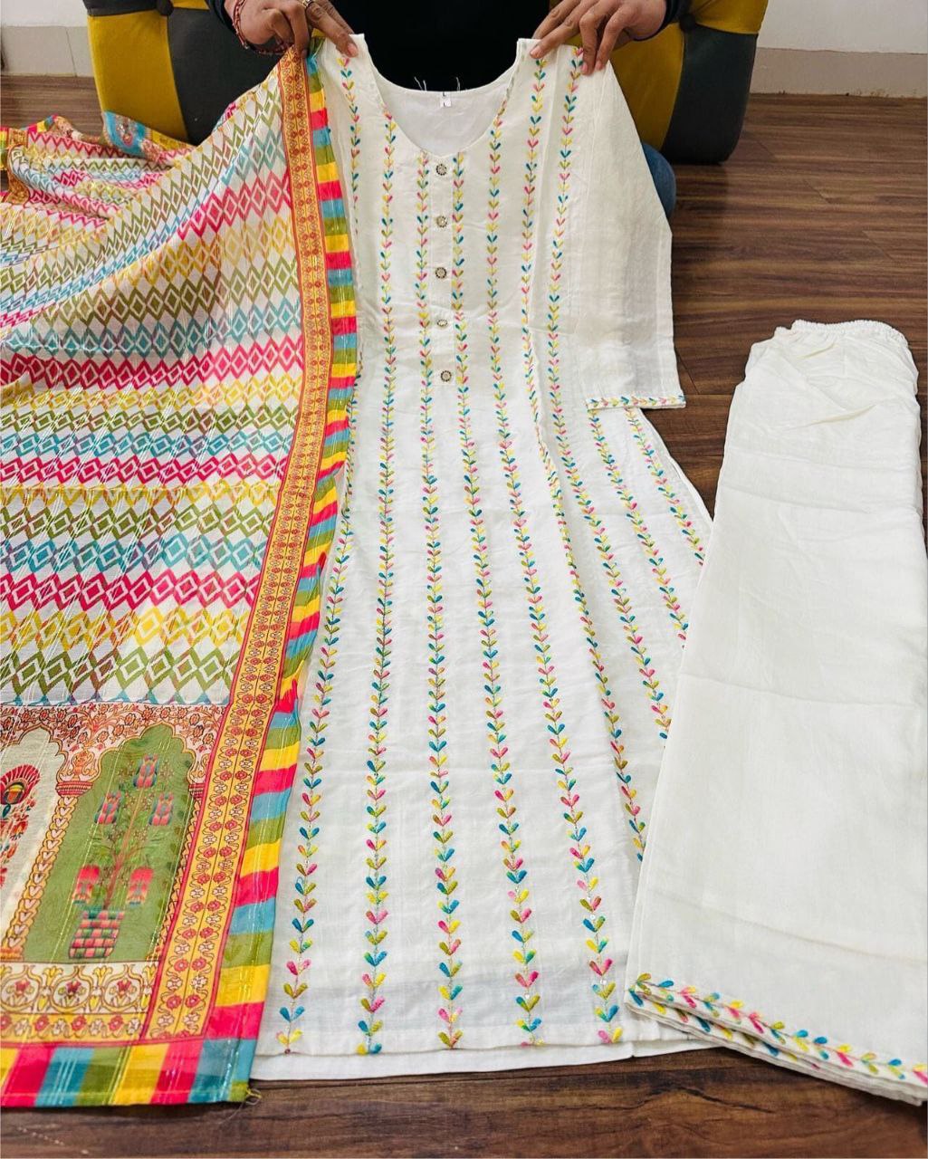 Beautiful Traditional White Matching Couple Dress. – mahezon