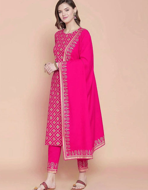 Load image into Gallery viewer, Party wear Jaipuri Cotton 3 Piece Women&#39;s Kurta Suit mahezon
