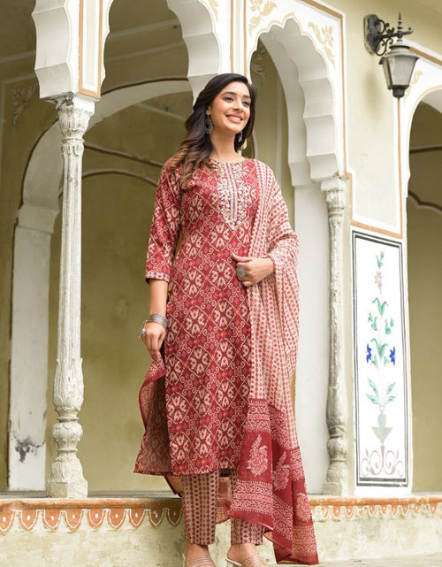 Load image into Gallery viewer, Party wear 3 Piece Rayon Women&#39;s Kurta Suit mahezon

