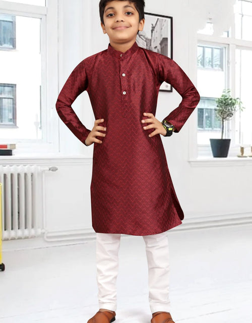 Load image into Gallery viewer, Traditional Party wear Father Son Matching Outfits Maroon mahezon
