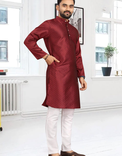 Load image into Gallery viewer, Traditional Party wear Father Son Matching Outfits Maroon mahezon
