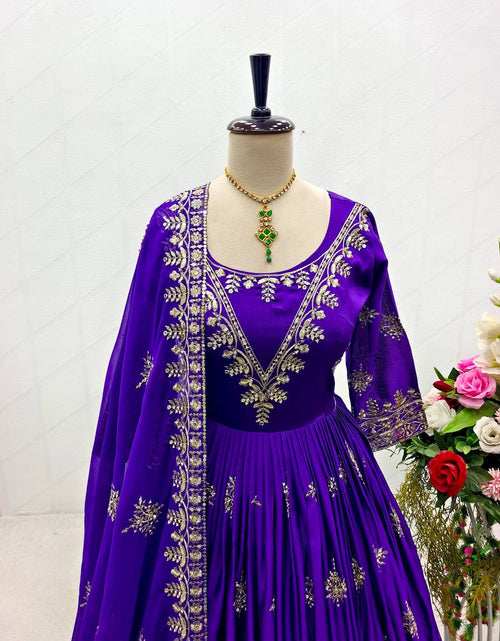 Load image into Gallery viewer, Party wear Designer Women Gown Pant with Dupatta Suit mahezon
