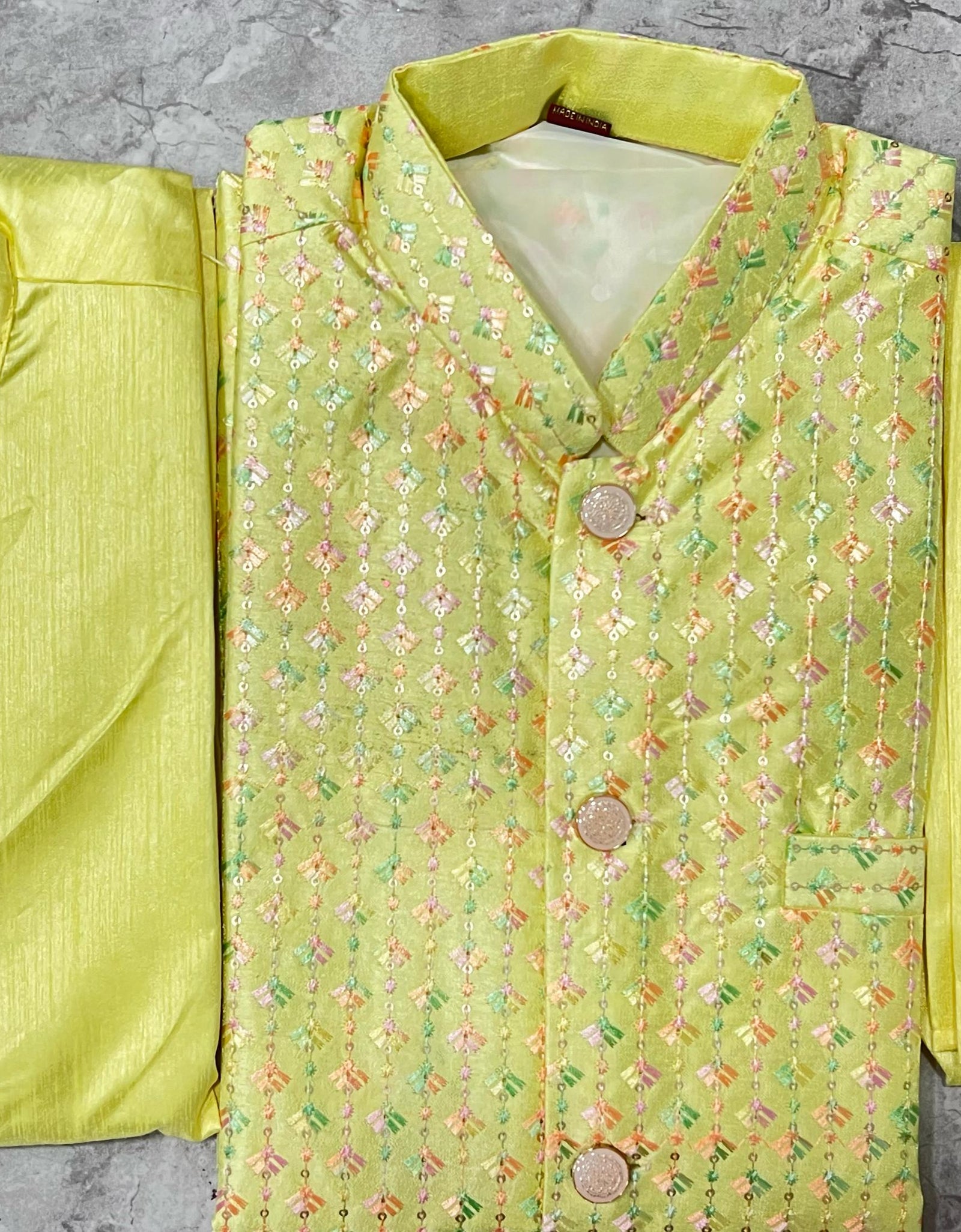 Traditional Party Wear Men Kurta Pajama with Jacket mahezon