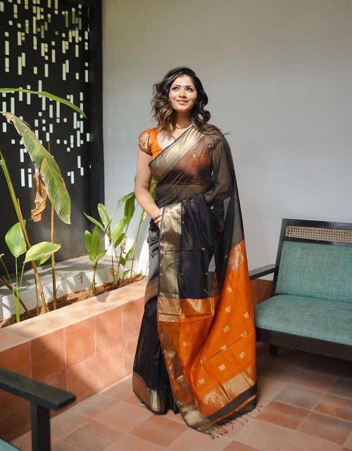 Load image into Gallery viewer, Party Wear Black Women Saree mahezon
