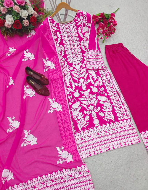 Load image into Gallery viewer, Embroidery Party wear Top Pant with Dupatta Suit mahezon
