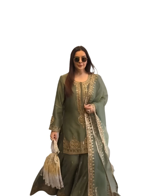 Load image into Gallery viewer, Party wear Ready to wear Green Women&#39;s Kurta Suit mahezon
