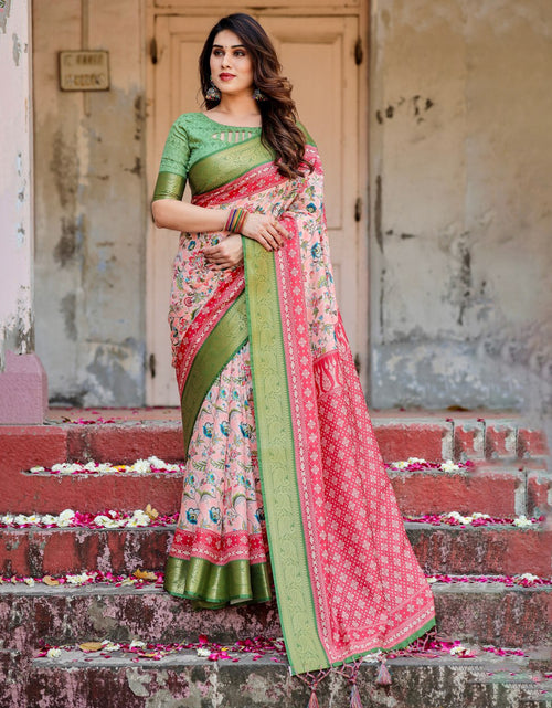 Load image into Gallery viewer, Pure Silk Printed Women&#39;s Saree mahezon
