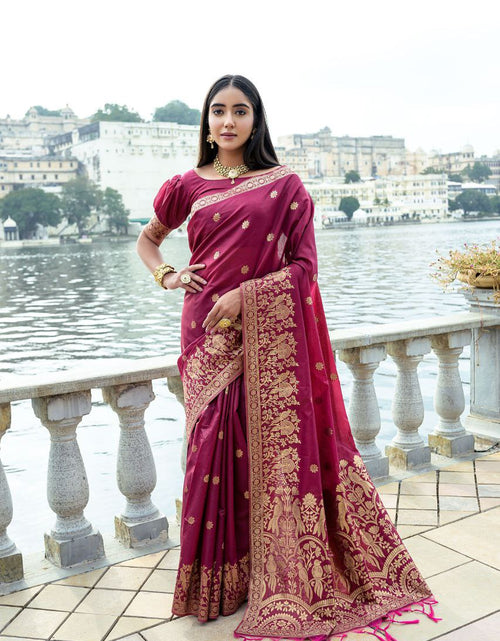 Load image into Gallery viewer, Premium Soft Silk Wedding Women&#39;s Saree mahezon
