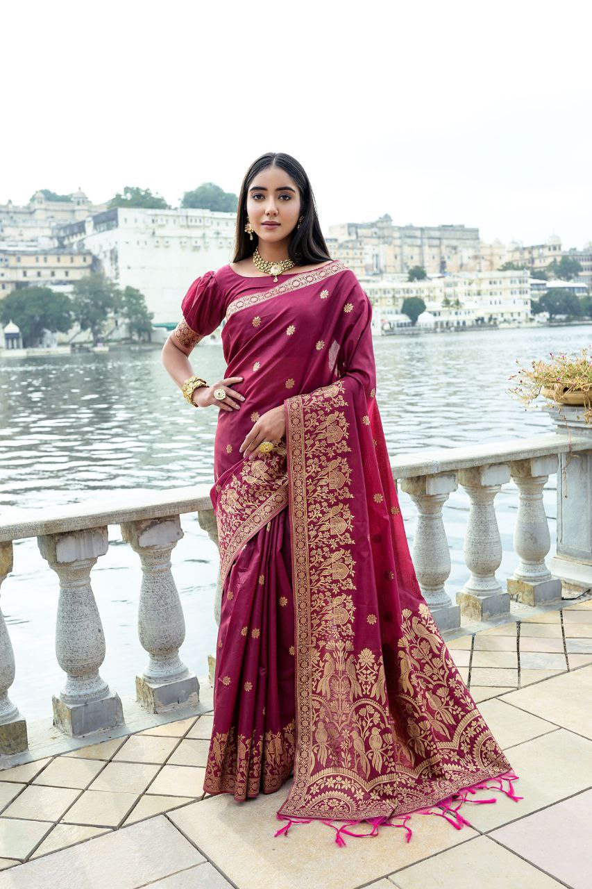 Premium Soft Silk Wedding Women's Saree mahezon