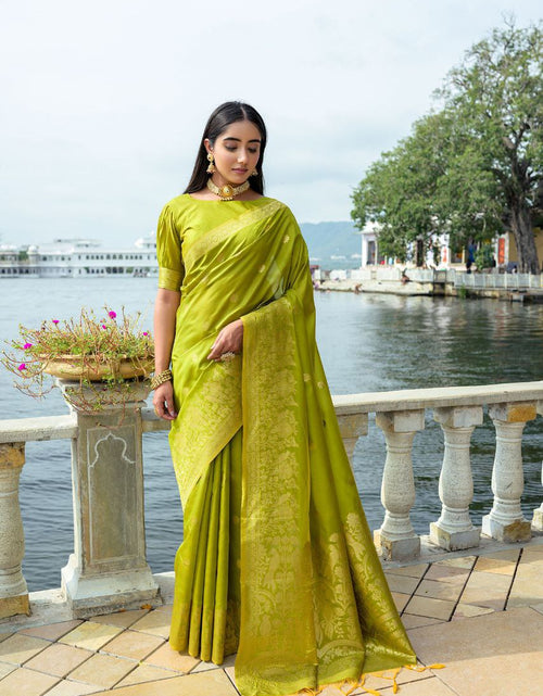 Load image into Gallery viewer, Premium Soft Silk Wedding Women&#39;s Saree mahezon
